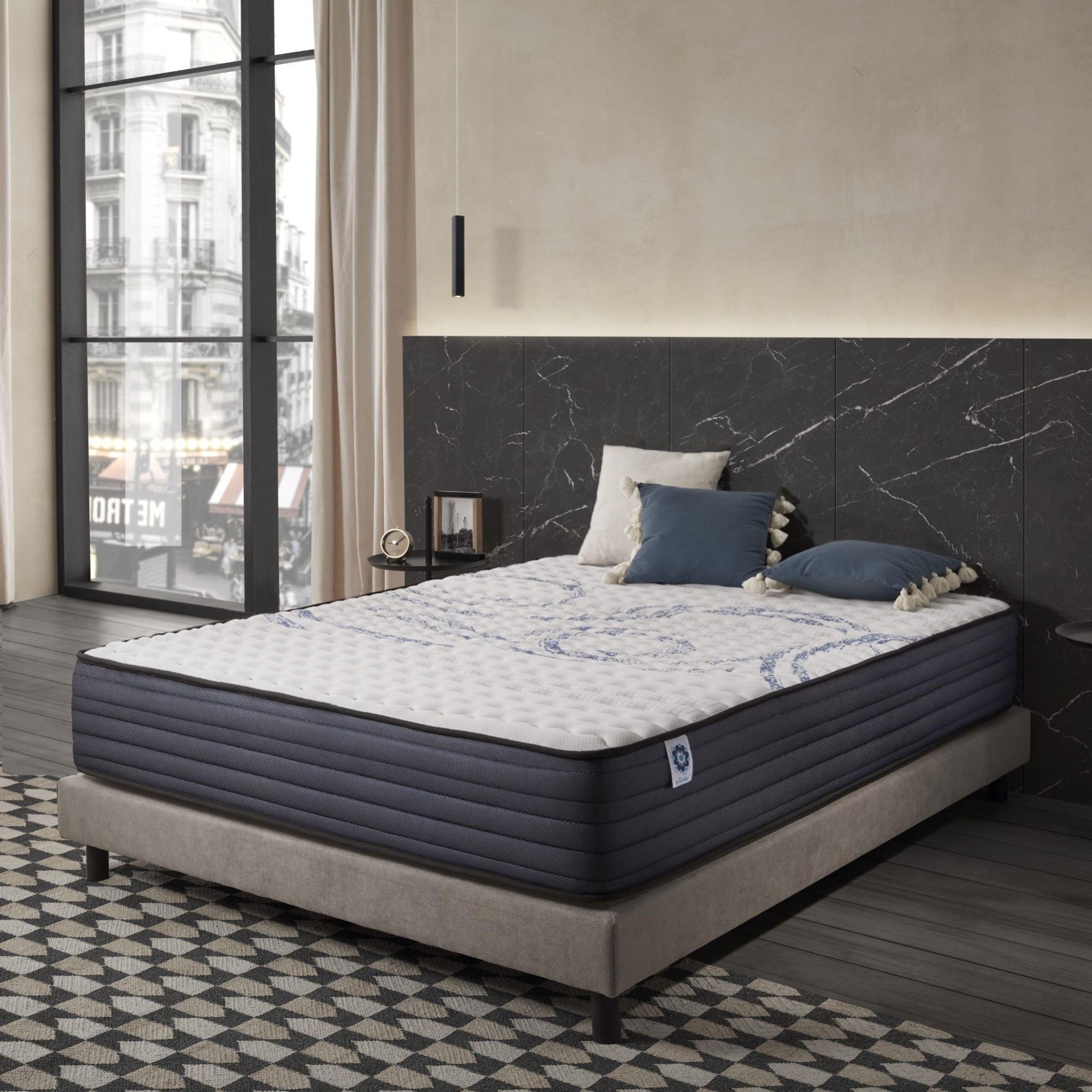 Matelas Simpur 180x200 Ferme - Mousse Mémoire De Forme 13 Zones Hypoallergénique - Neuf