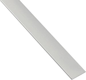 Peso Piatto in Alluminio Bianco per Tende - Lunghezza barra 180cm, 3cm  Largo, 2mm Spessore - Profilo per Binari, Strip LED, Teloni PVC