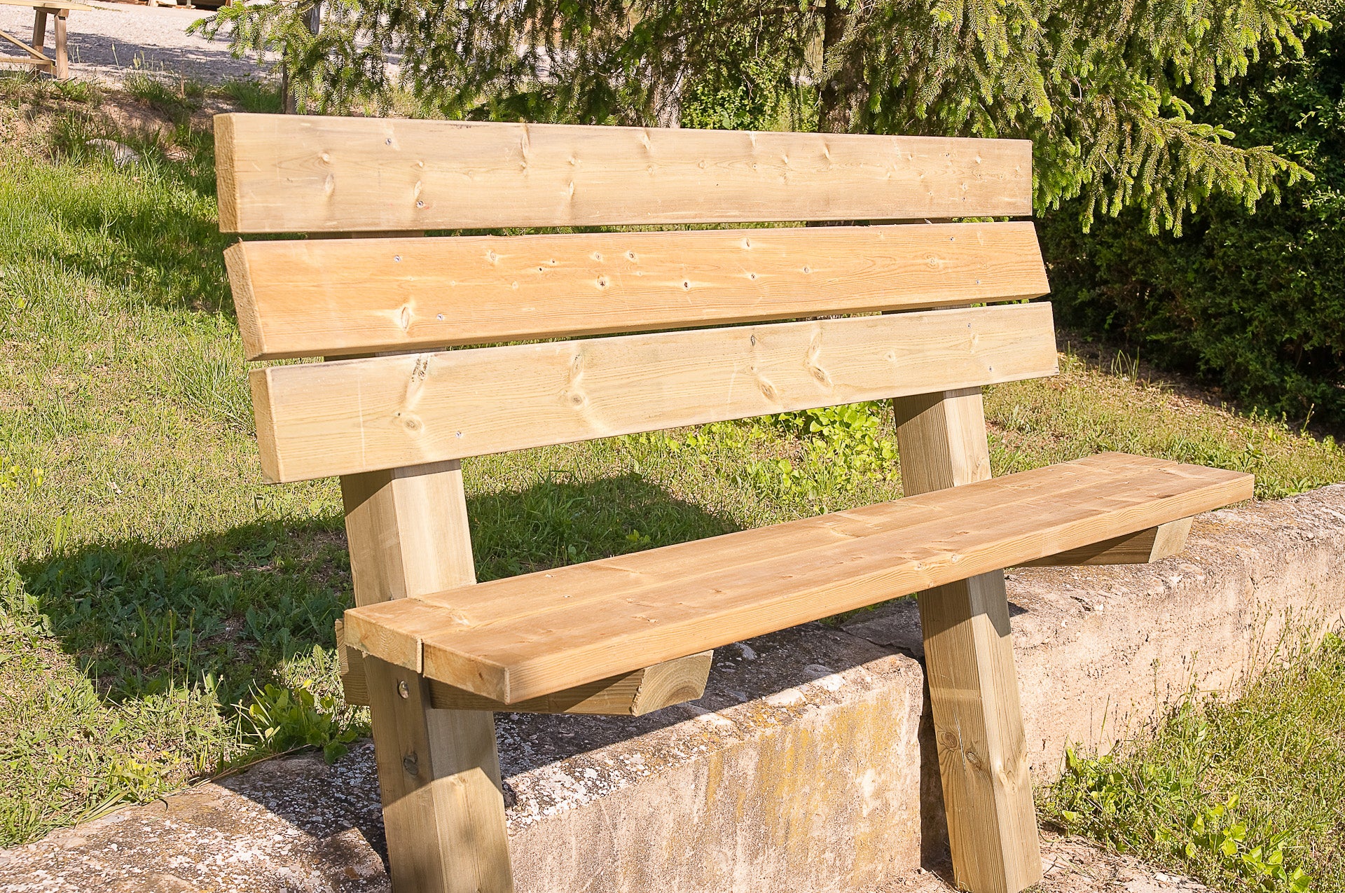 Banc De Jardin En Bois 1800x700x1400 Mm | Leroy Merlin