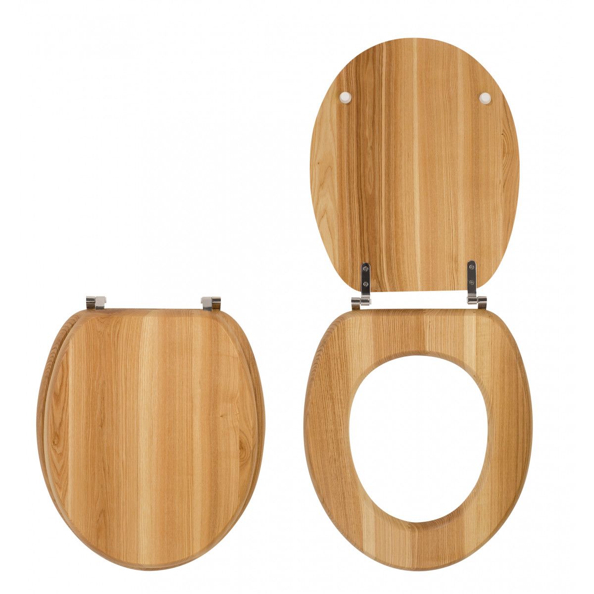 Abattant sales toilette bois