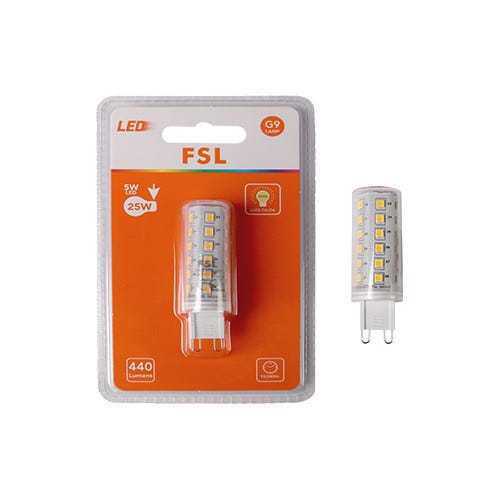 FSL FLG9-5W3K Lampadina LED G9 5W 3000K Luce Calda