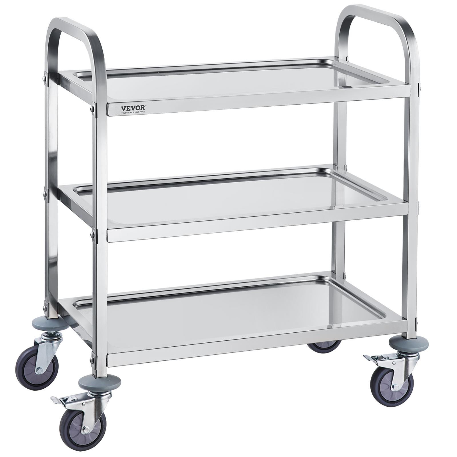 Chariot De Laboratoire à VEVOR 2 Étages Chariot à Service Médical Chariot De Laboratoire à VEVOR 2 Étages Chariot à Service Médical