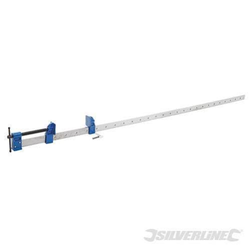 Morsa falegnameria in acciaio con regolazione e perno di serraggio a vite silverline 1200mm Morsa falegnameria in acciaio con regolazione e perno di serraggio a vite silverline 1200mm