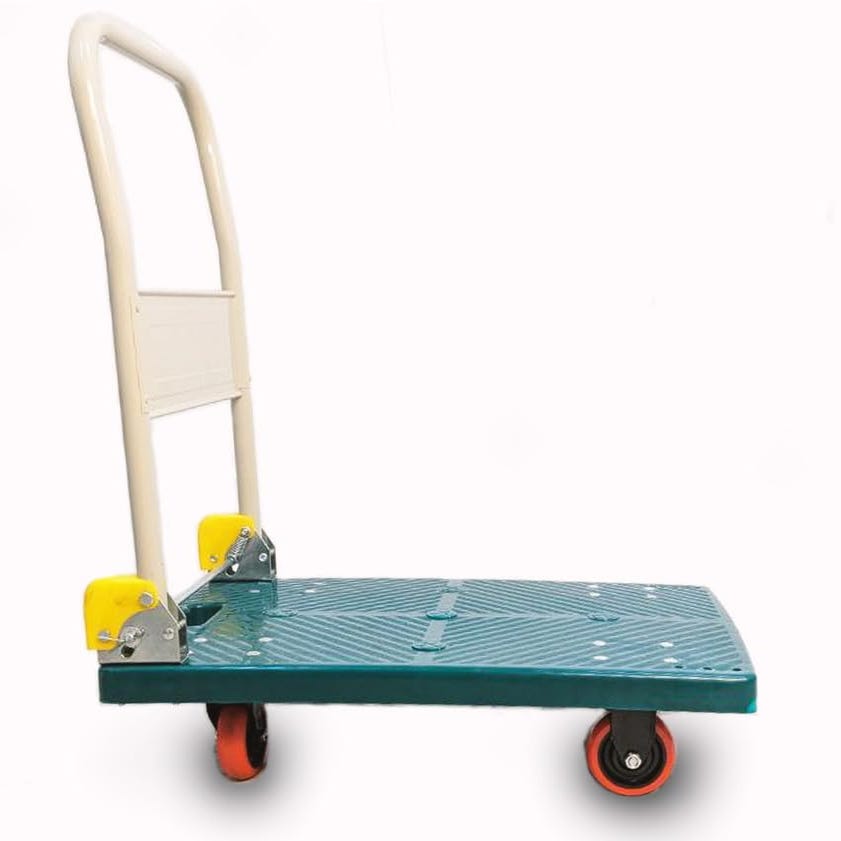 Carrello Portapacchi Pieghevole Carrello a Piattaforma con rotelle girevoli  Carico Max 150 Kg