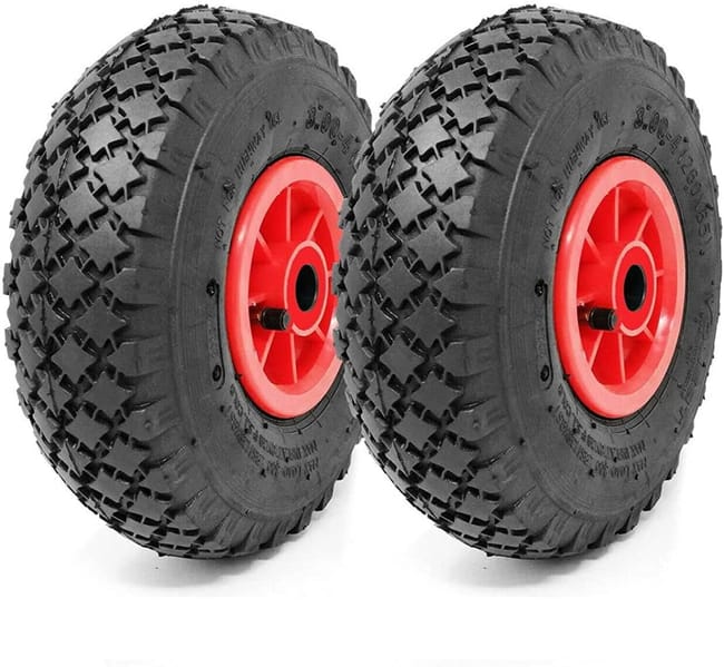 Coppia Ruote Pneumatiche Kippen 3.00-4 - Per Carrelli E Carriole, 260x85 Mm, Portata 80kg - Foto 11