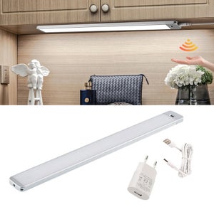 Réglette LED barre lumineuse placard pivotable de 150° pour cuisine atelier  couleur blanche