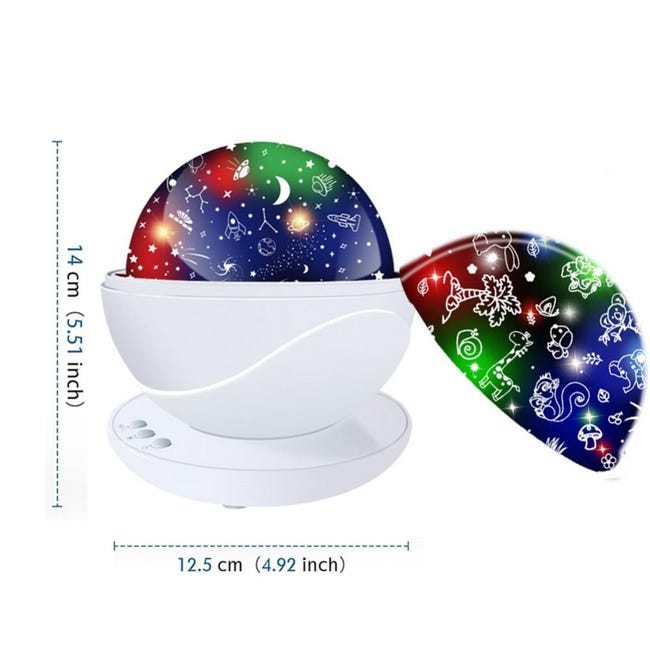 Univers Animal ciel étoilé projecteur lampe projecteur de lumière pour  enfants jouets 360 degrés rotatif veilleuses cadeau d'anniversaire de noël