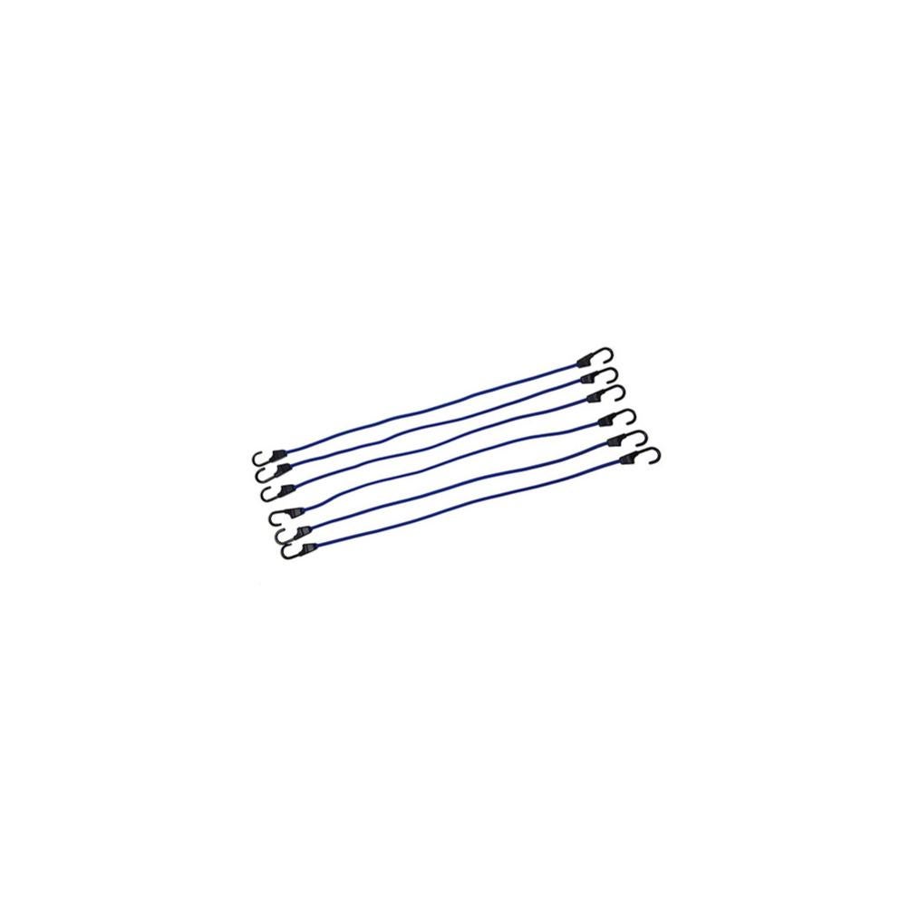 Corde Elastiche Slim Lampa 8mm X 100cm Con Ganci In Acciaio Temperato - Confezione Da 2, Multicolore