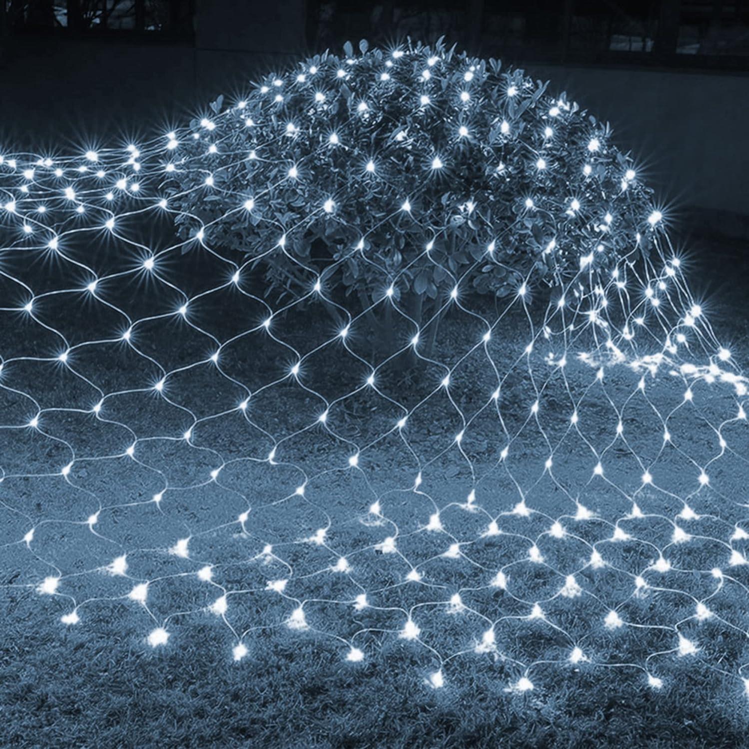 Blanc Filet lumineux LED de noël à 320, guirlande lumineuse étanche ...