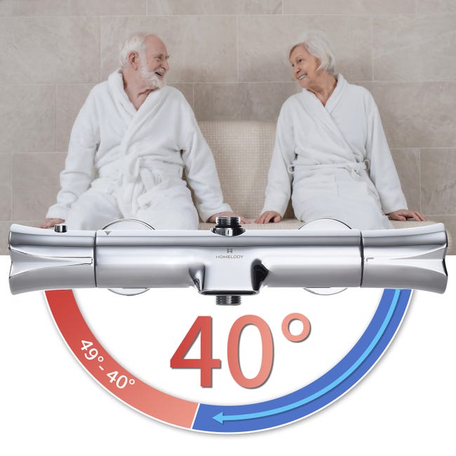 Moderne colonne douche thermostatique avec mitigeuir baignoire cascade –  Homelody-fr