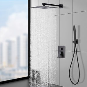 Hotbath Cobber ensemble de douche encastré thermostatique avec 2 robinets  d'arrêt m106 laiton vieilli - IBS70AB5 