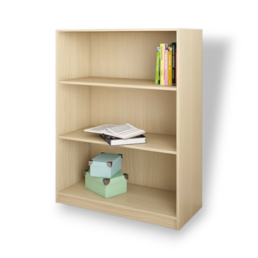 Bibliothèque basse 80x28xH106 cm avec 3 étagères pour intérieur salon ...