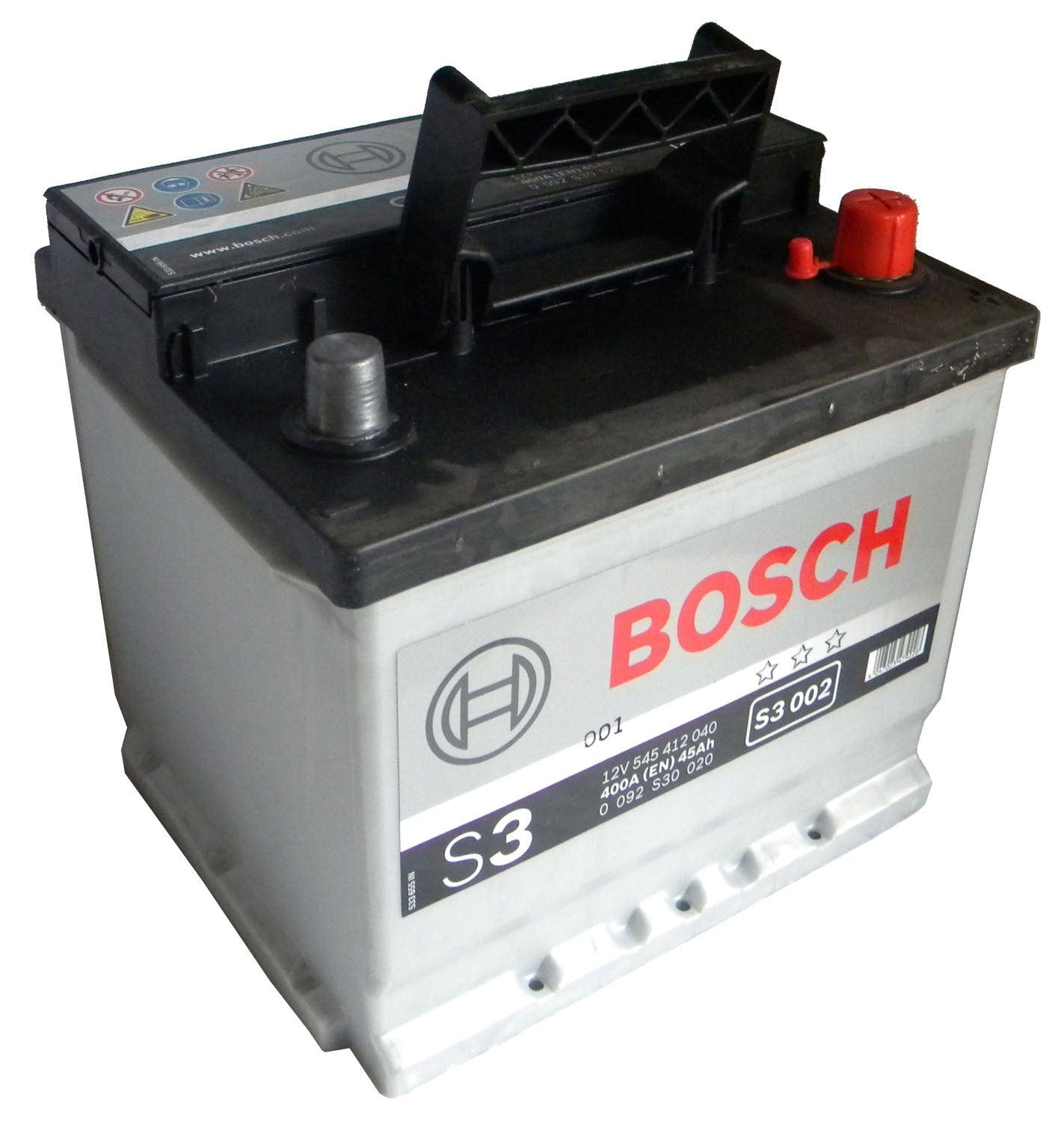 Batterie de voiture 12 volts adaptée aux secoueurs d'olives BOSCH - 400A