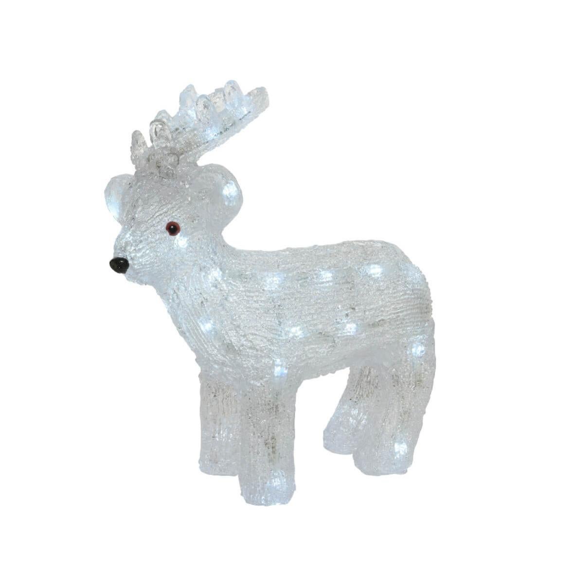 Decorazione LED Renna Per Finestra Konstsmide - 50 Luci Bianco Caldo 230V - Foto 3