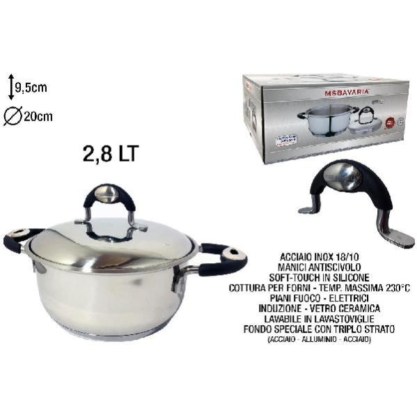 Casseruola con coperchio 28 cm