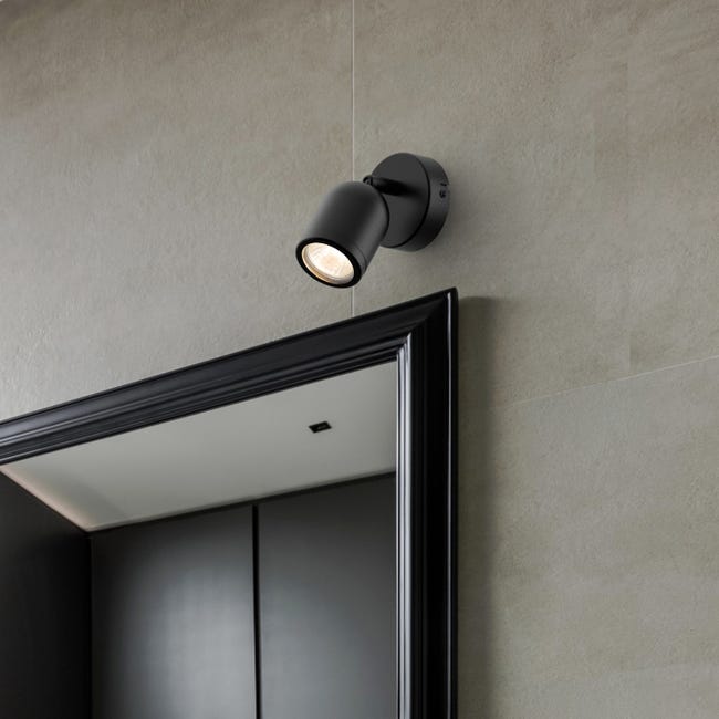 Plafonnier spots salle de bain IP44 2x5W LED GU10 orientable