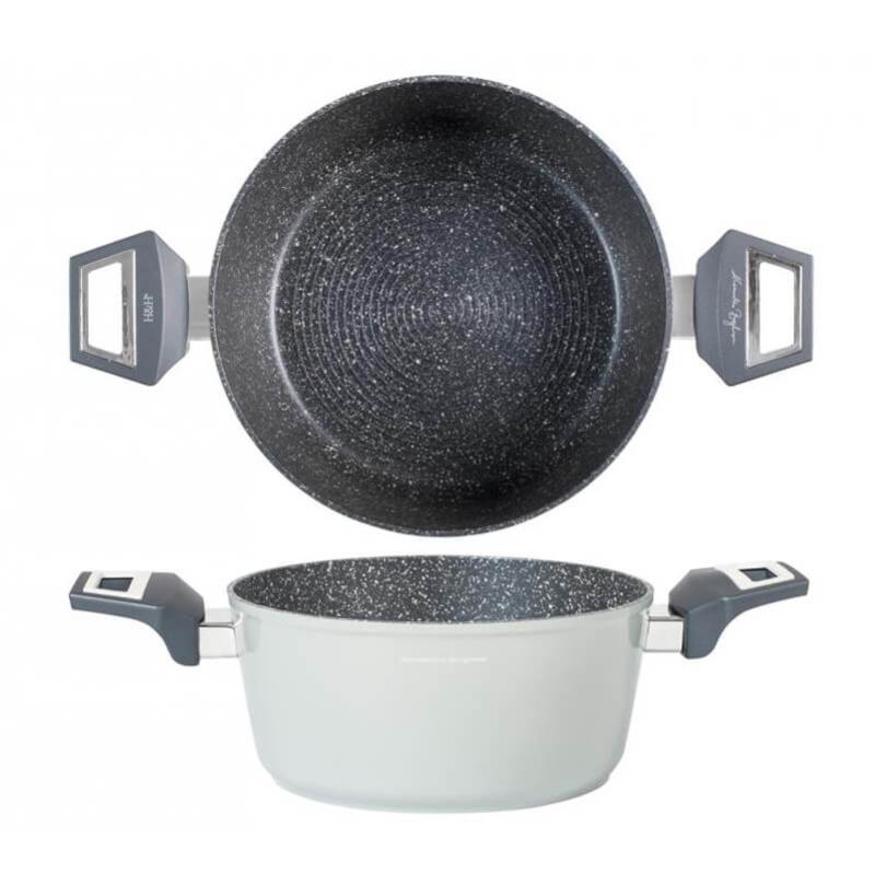 Moneta Eden Casserole 2 m 24 cm Recycled Aluminium from cans. 100% Made in Italy