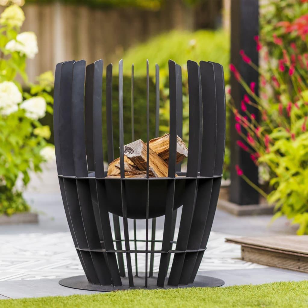 Braciere Da Esterno Tulsa In Acciaio - Design Rustico, Ideale Per Giardino E Terrazzo