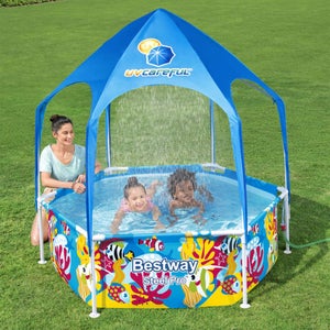 Einfeben - Piscine pour enfants gonflable EINFEBEN - Aire de jeux aquatique  246x193x110cm - Couleur, piscine hors-sol, EINFEBEN