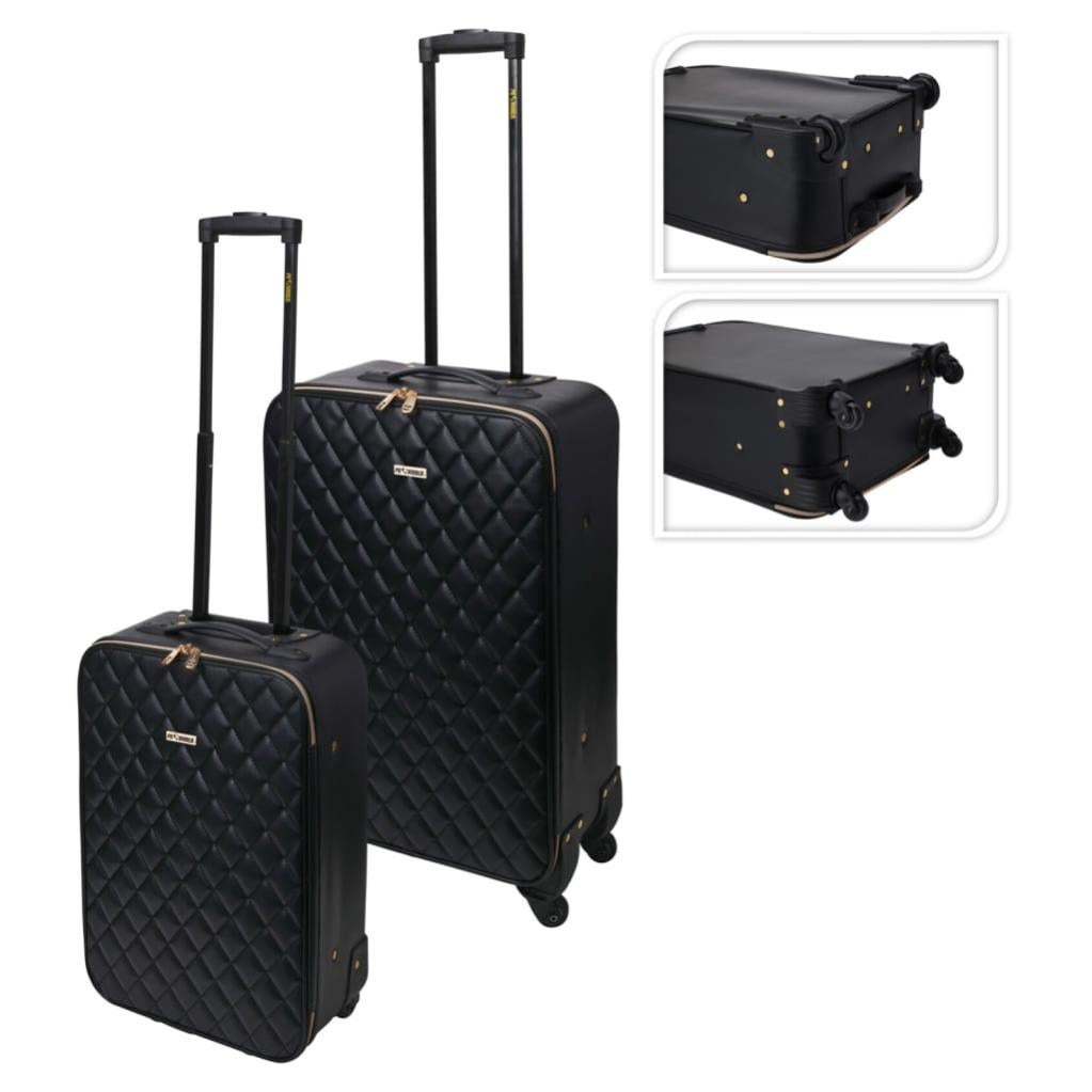 Everything Mary Borsa Trolley Insegnante Con Ruote - Trapuntata, Pieghevole, 43x23x34 Cm