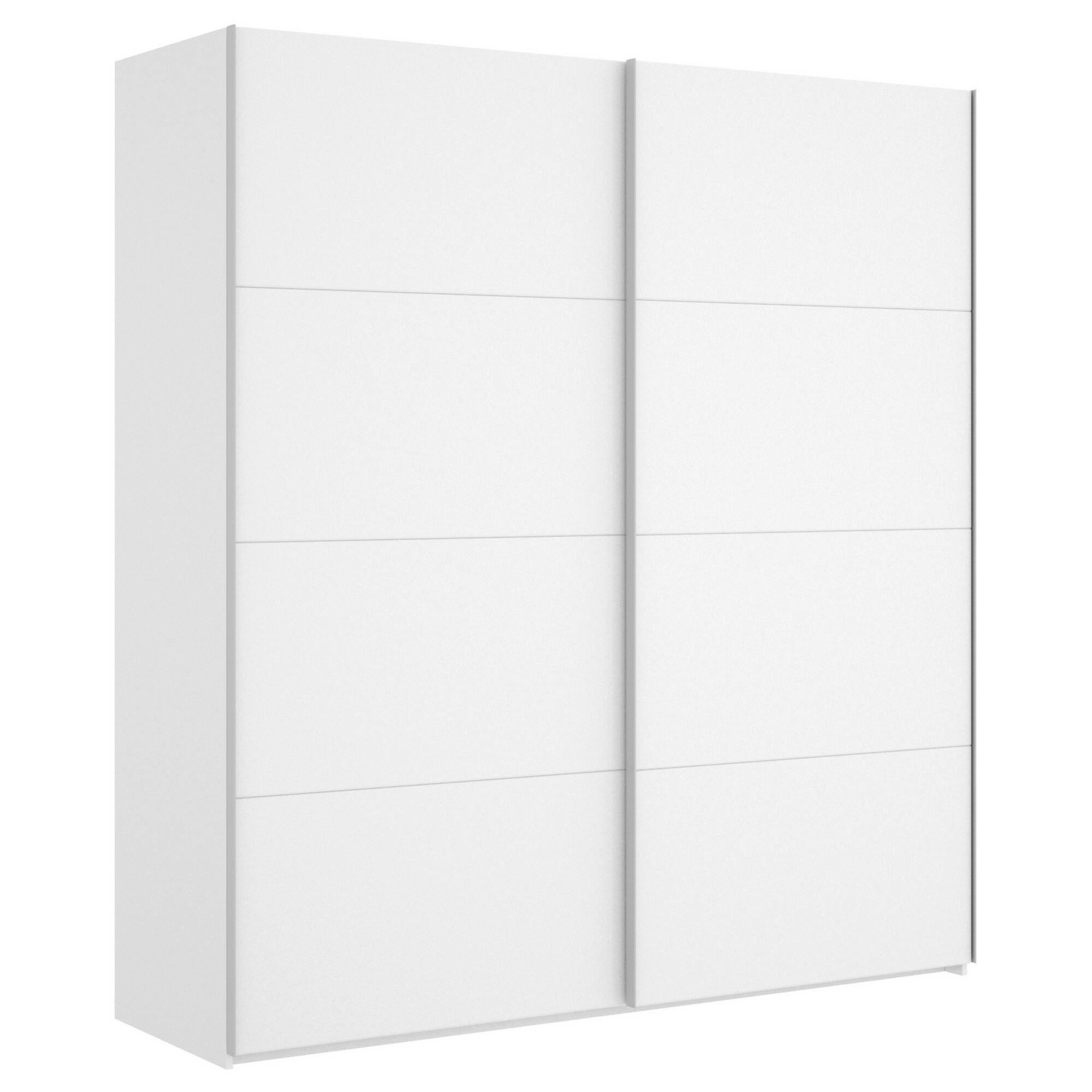 Armadio 2 Ante Scorrevoli Salvaspazio – 200x100x50 Cm, Design Moderno Rovere, Con Appendiabiti E Ripiano