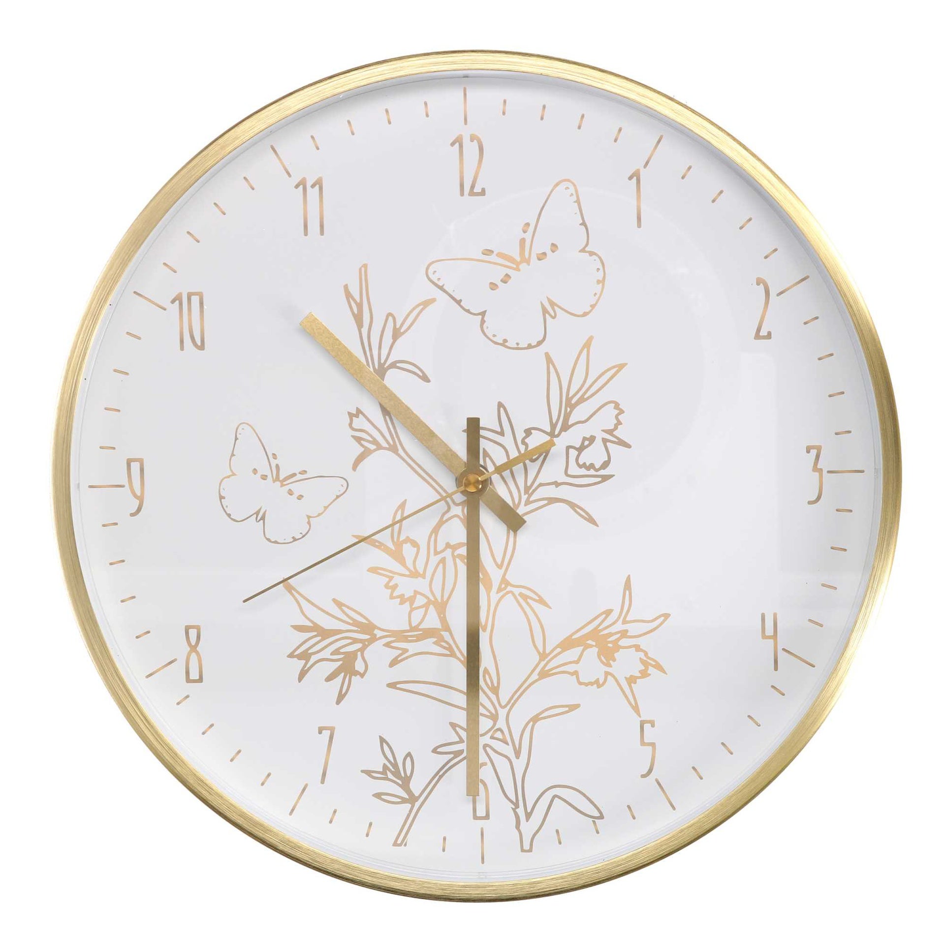 Orologio bifacciale da parete tipo stazione in ferro battuto finitura  bianco anticato L33XPR10xH36 cm