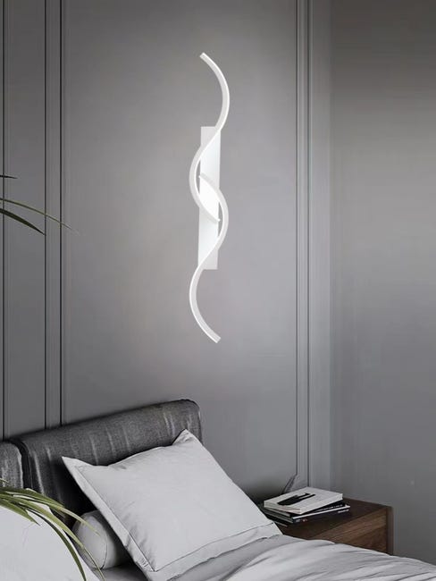 Applique led da parete a onda 60 cm 3 luci lampada con telecomando dimmerabile | Leroy Merlin Applique led da parete a onda 60 cm 3 luci lampada con telecomando dimmerabile | Leroy Merlin