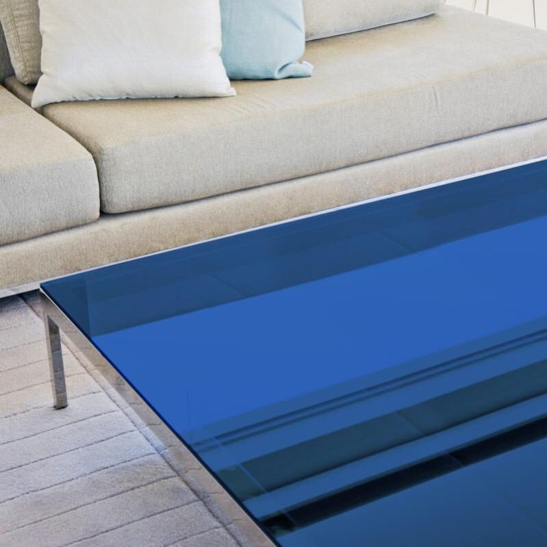 Film Anti Regard Pour Fenêtre - Miroir Bleu 152 Cm X 0.5 M - Protection Vis-à-Vis Et Chaleur