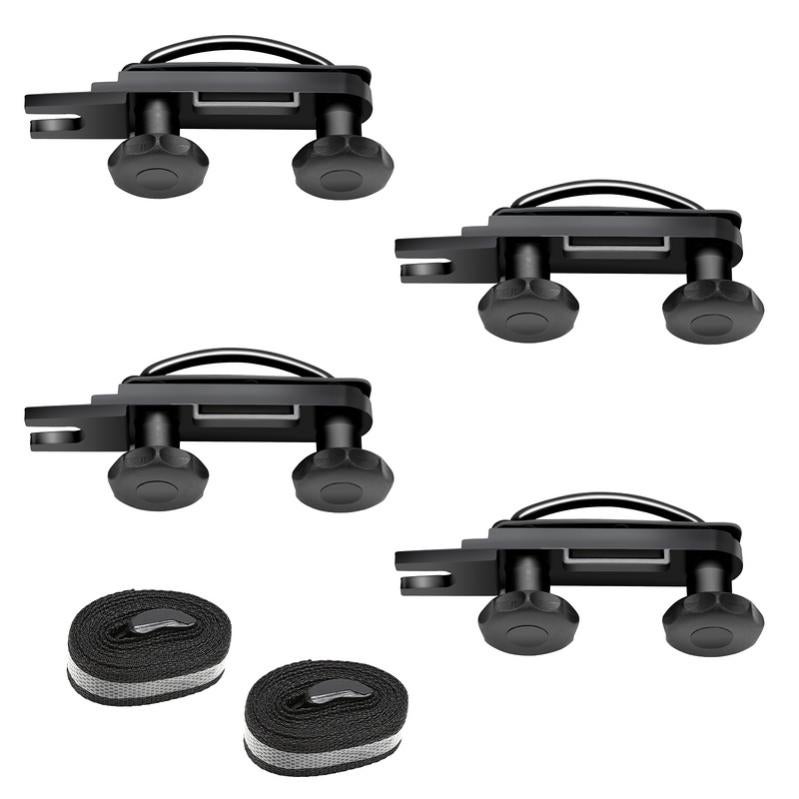 Kit De Fixation Pour Coffre De Toit - Colliers En U 60mm - Pour Attacher Coffre Ou Panier Sur Barres De Toit