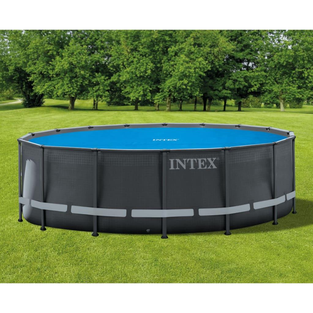 Set Rullo E Copertura Solare Intex Per Piscina - Rullo Regolabile E Telone 732x366 Cm