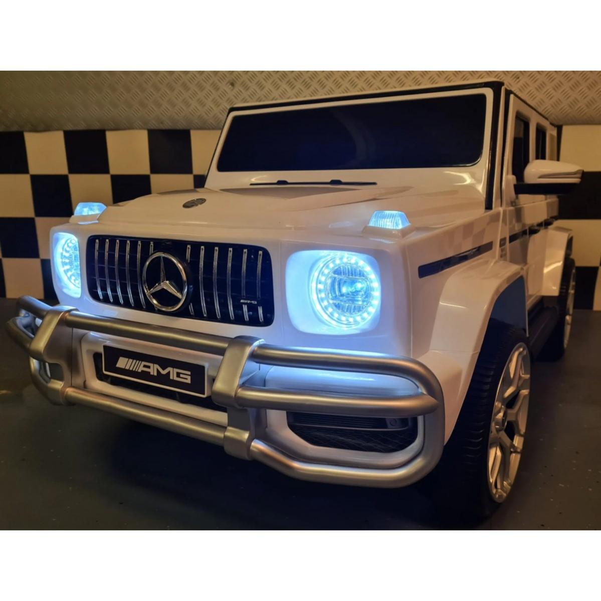Mercedes SL 63 AMG Auto Elettrica 12V Macchina Per Bambini 2 Posti Con Sedile In Pelle Telecomando Bluetooth Ruote In Gomma