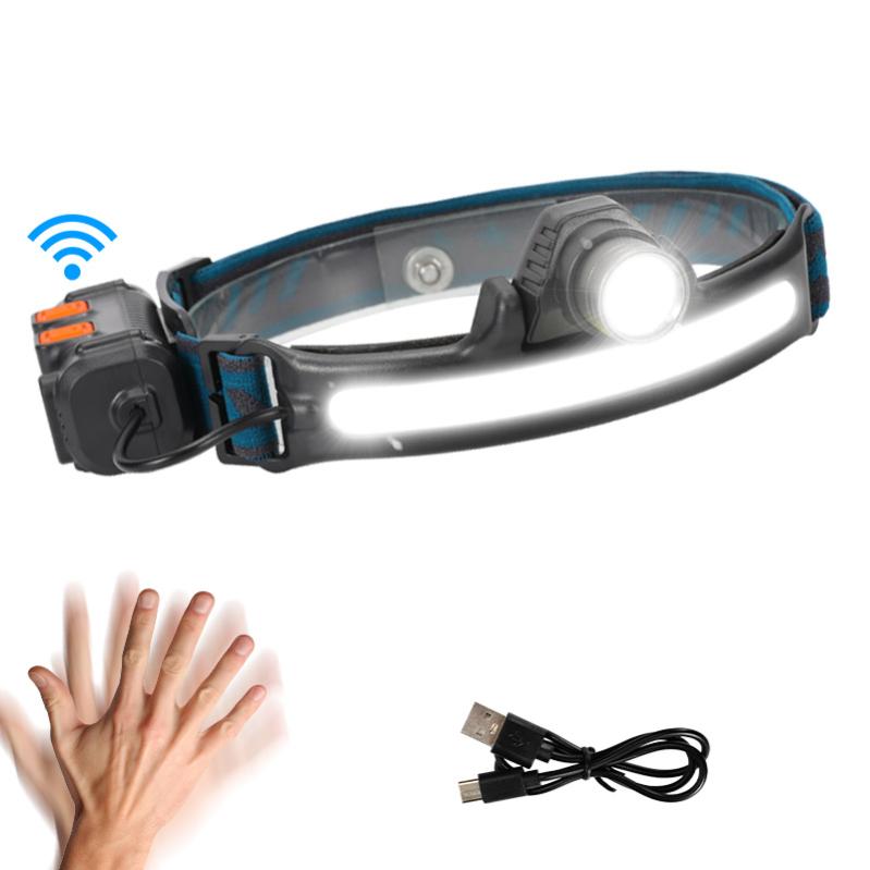 Iodoo Lampe Frontale Rechargeable USB, Lampe Frontale LED Ultra Puissante Avec 5 Mode D