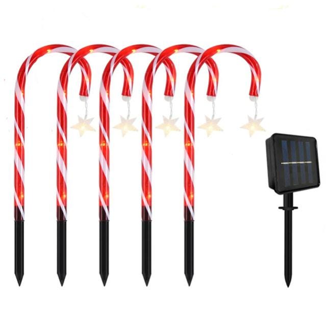 Confezione Da 8 Luci Solari Da Percorso, Luci Solari Impermeabili Per Decorazioni Esterne Da Giardino Luci Solari A Led Per Cortile Luce Calda 88917604 - Foto 9