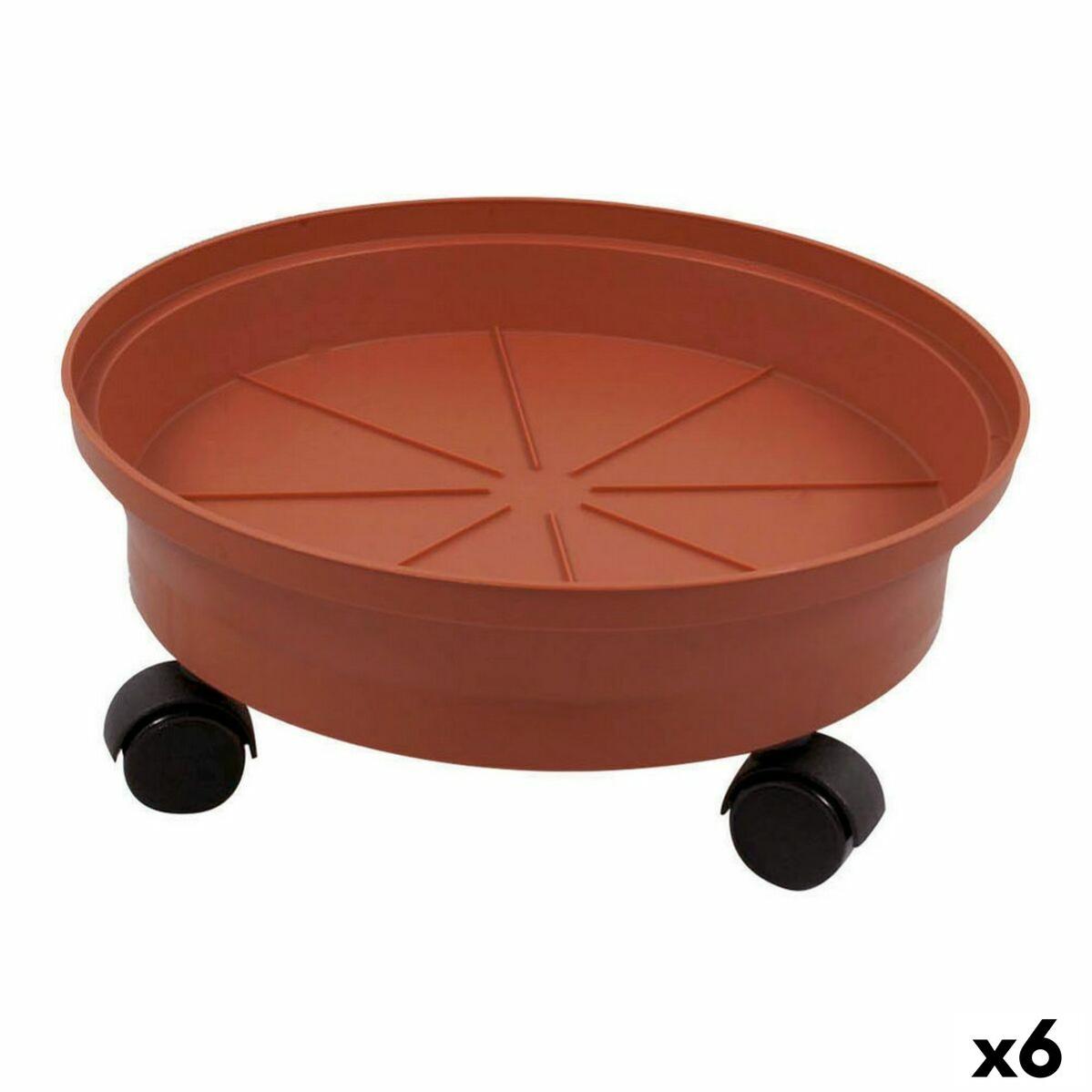 Dessous d'Assiette Green Time Greentime Avec des roues Marron 28 x 28 x ...