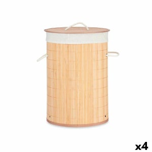 Cesto Biancheria PortaBiancheria Rotondo Pieghevole In Vero Bamboo 75 –  Ilgruppone