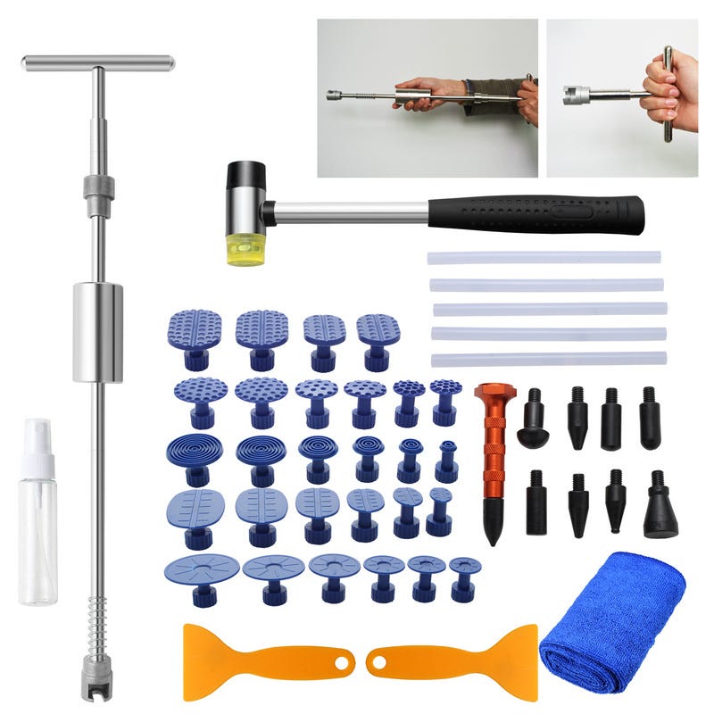 Kit d'outils pour réparation de carrosserie automobile, ventouse