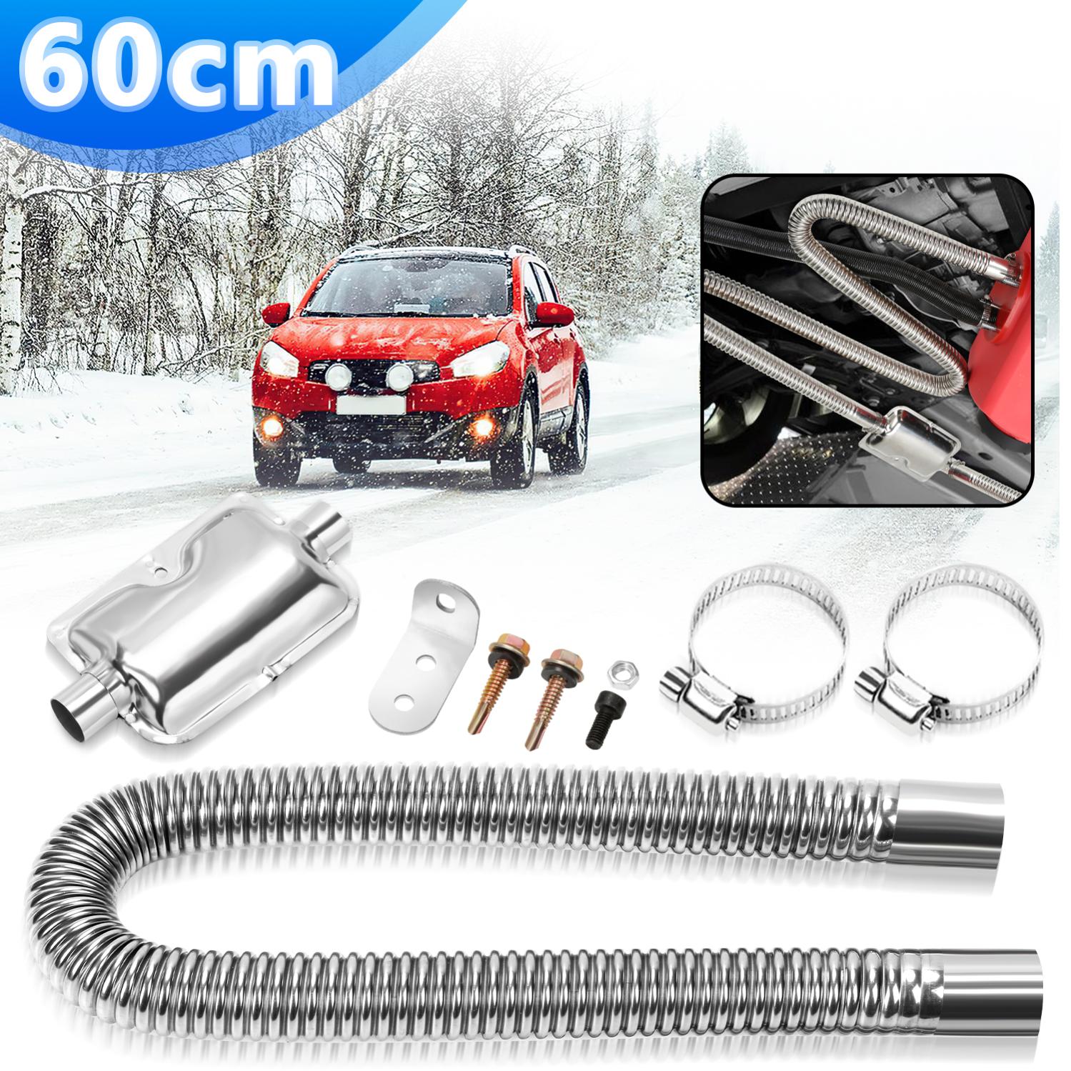 Tuyau D'échappement En Acier Inoxydable Pour Générateur - 120 Cm, Avec 2 Colliers - Réduction De Bruit - 4