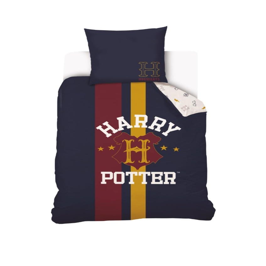 Housse de Couette Harry Potter 100% Coton 140x200 cm gris