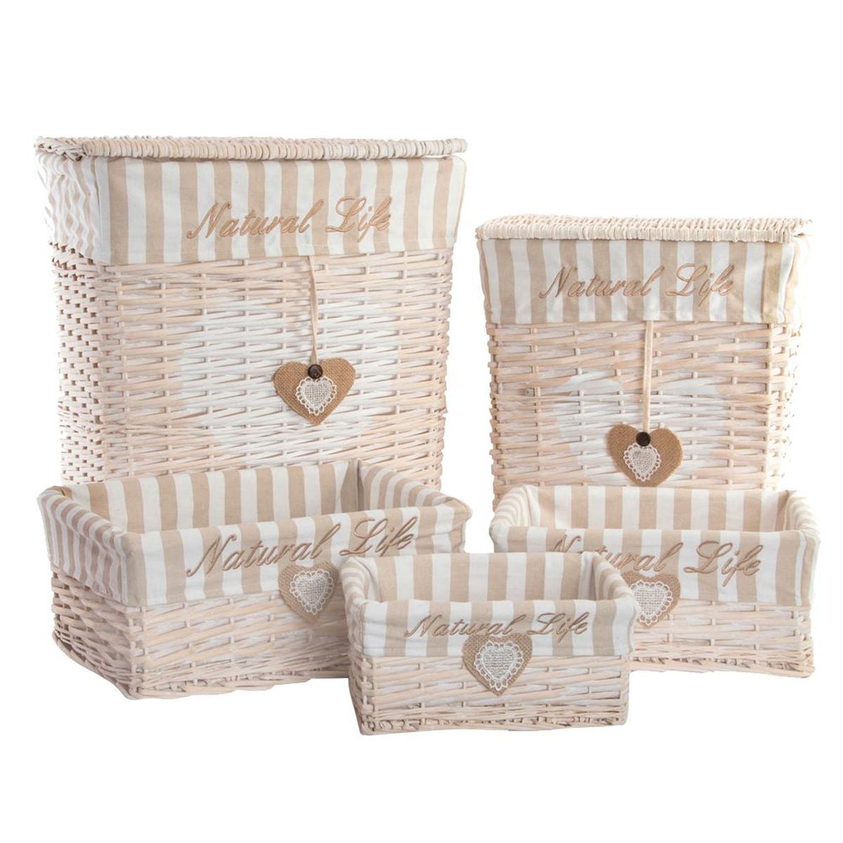 Creative Home Panier de Rangement en Osier, 30x20x16cm