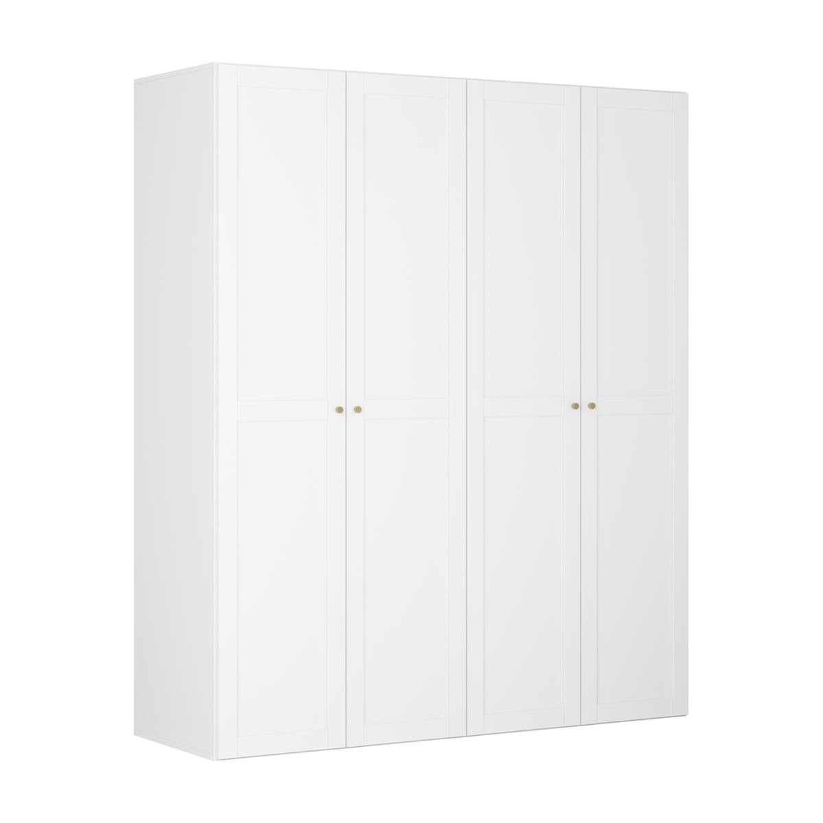Armoire 4 portes L200 x H240 cm Flex Blanc Leroy Merlin