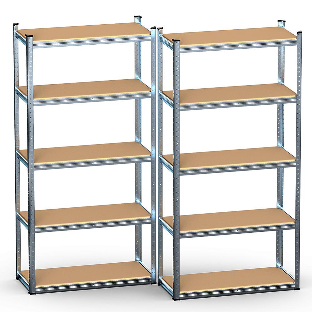 Scaffale Metallo Simon Rack 3 Ripiani - 900x1000x300mm, Capacità 75kg Per Ripiano, Per Garage E Officina - Foto 6
