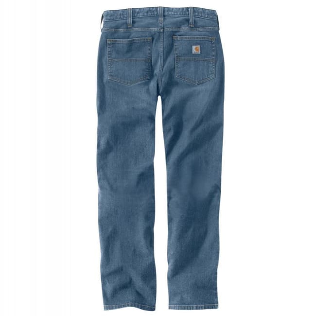 Jean de travail 5 poches denim stretch coupe cintree CARHARTT Bleuet Taille 50 Longueur 81 Leroy Merlin