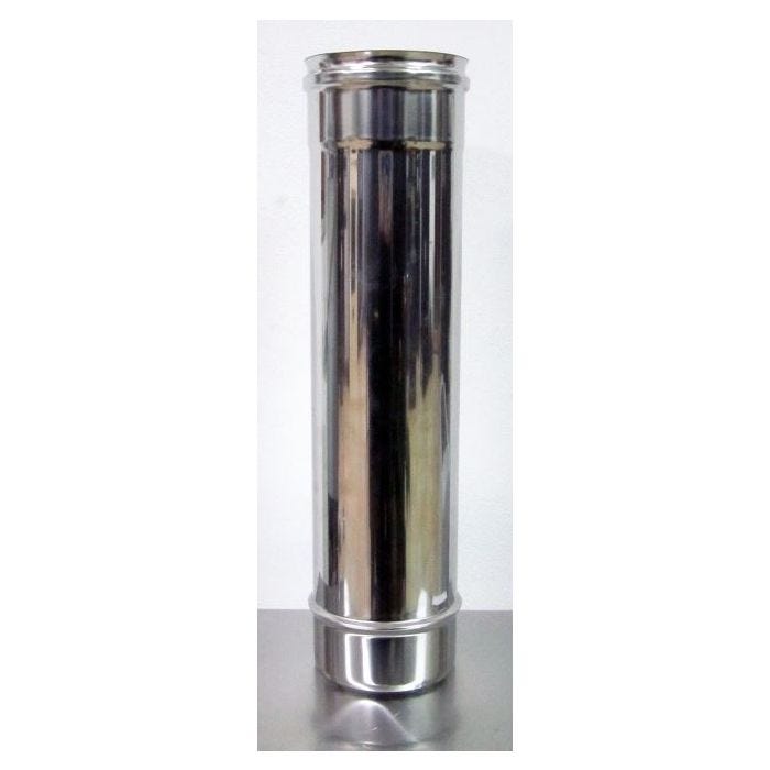 Tubo acciaio inox monoparete 304 -150 mm-0,5 ML