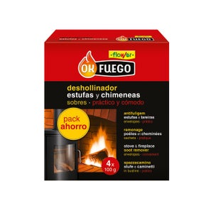 Tubo deshollinador químico FUEGONET 175g para chimeneas y estufas –  Comercial Mida