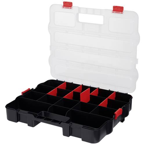 3 x boîtes à outils / coffrets avec compartiments de rangement 42 x 23 x 18  cm 