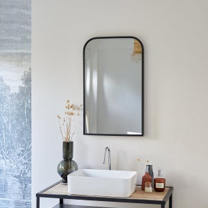 Miroir de salle de bain lumineux avec contours arrondis 50x80 cm - ALARICO