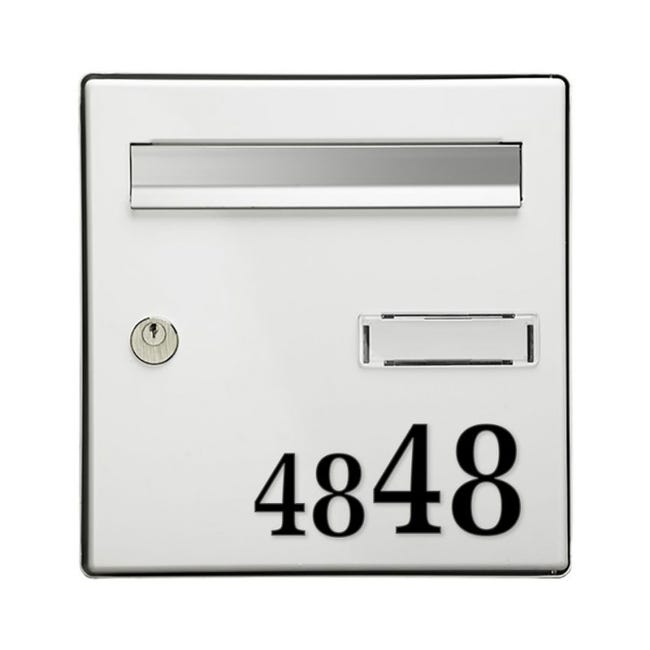 Numéro boîte aux lettres - stickers boîte aux lettres - numéro adhesif