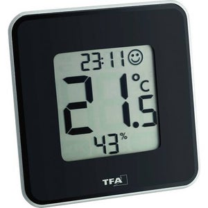Extra-flat digital room thermometer and hygrometer TFA 30.5027.02 - EVOLD
