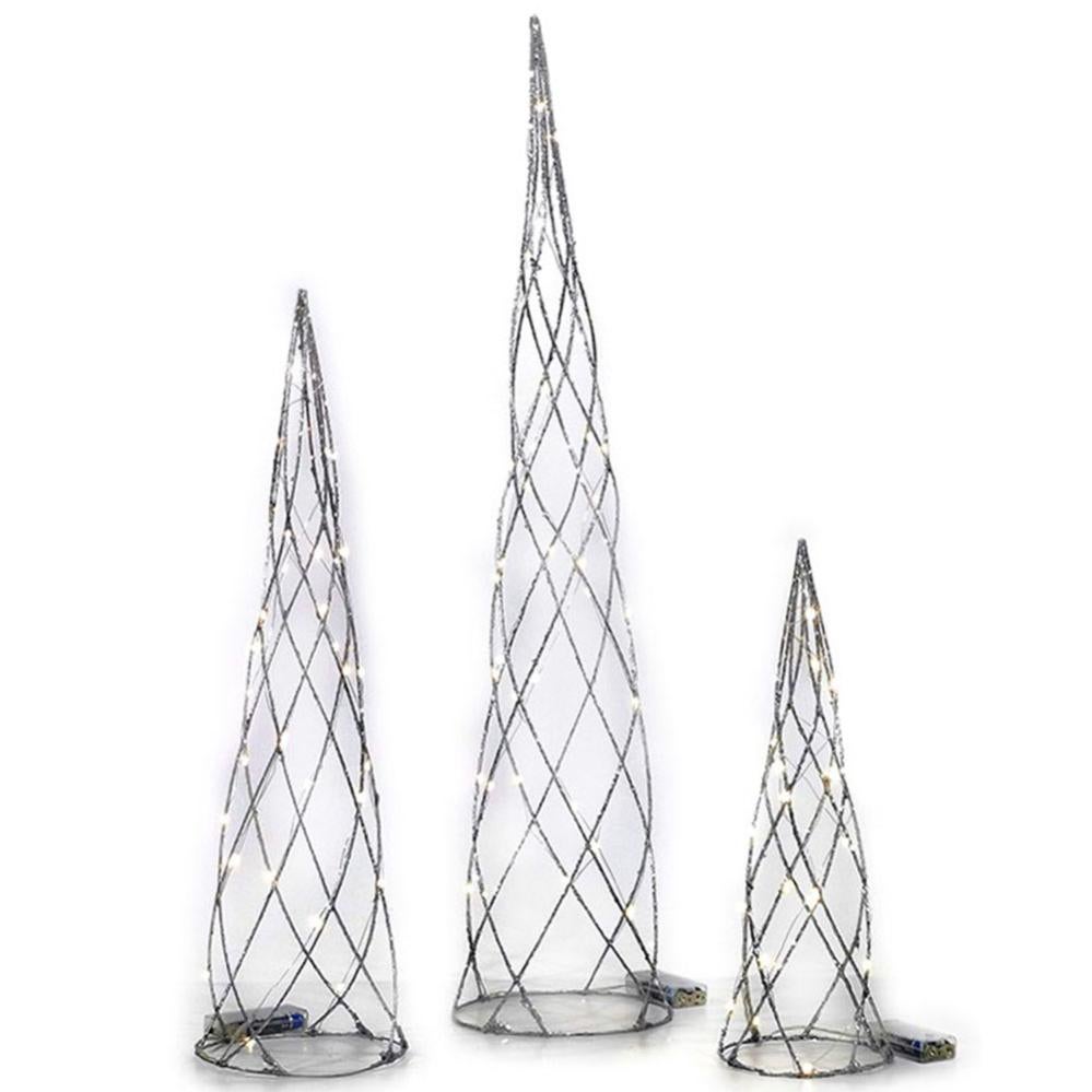 Gonna Albero Natale Blu Con Fiocchi Neve Argento - Pelliccia Finta Decorazione Natalizia - Foto 12