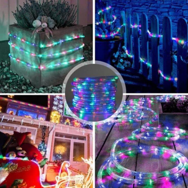 Jopassy Tubo luminoso a LED da 50 m, per esterni, 1200 LED, impermeabile, con timer e 8 modalità, per esterni, feste, matrimoni, Natale Jopassy Tubo luminoso a LED da 50 m, per esterni, 1200 LED, impermeabile, con timer e 8 modalità, per esterni, feste, matrimoni, Natale